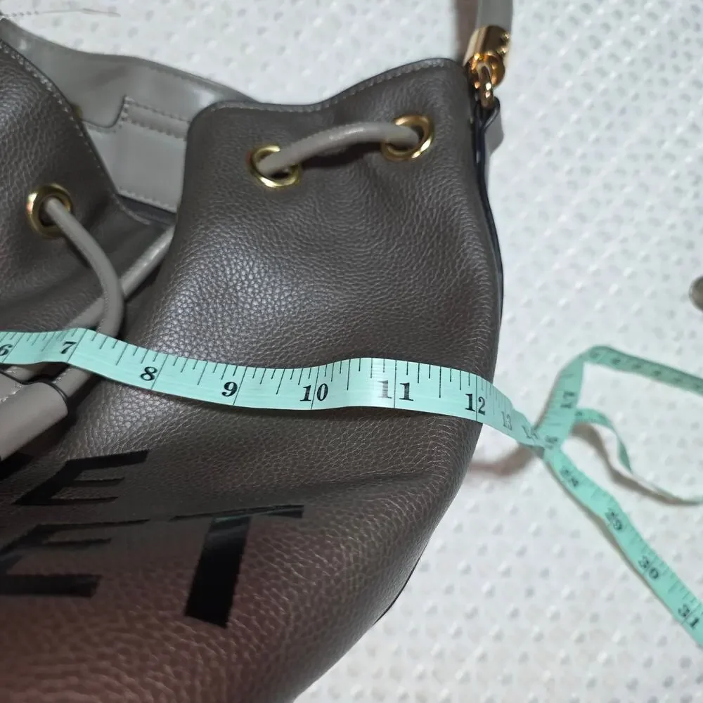 THE BUCKET TEAL DRAWSTRING BUCKET BAG